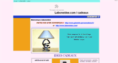 Desktop Screenshot of cadeaux.laboneidee.com