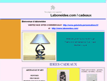 Tablet Screenshot of cadeaux.laboneidee.com